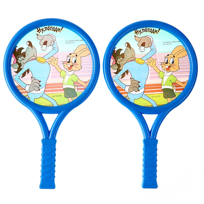 Набор игровой «СоюзМультФильм. Ну, погоди!», ракетки, воланчик, мячик Набор игровой «СоюзМультФильм. Ну, погоди!», ракетки, воланчик, мячик