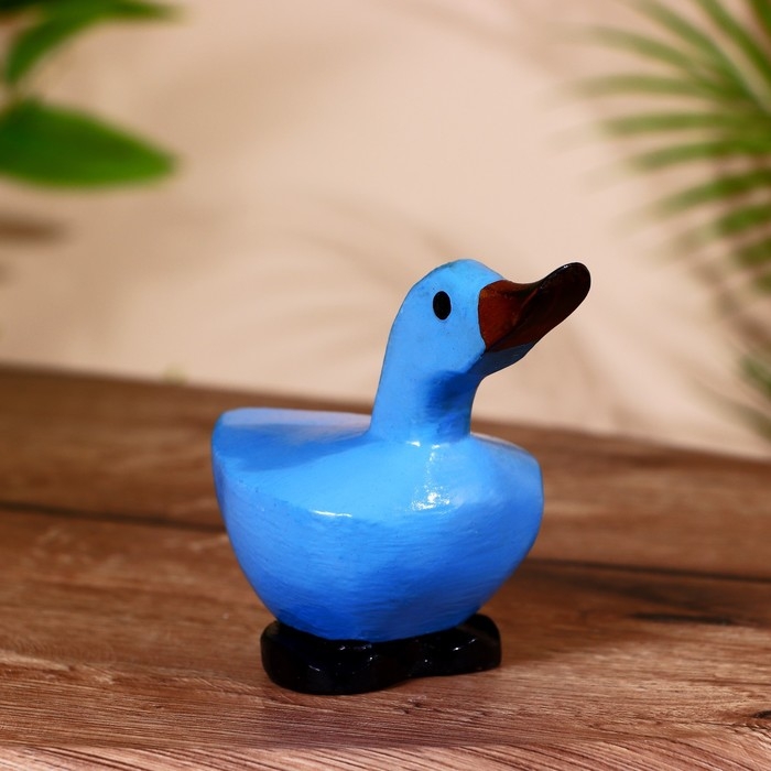Сувенир Сувенир "Уточка синяя" дерево 15х7х11 см