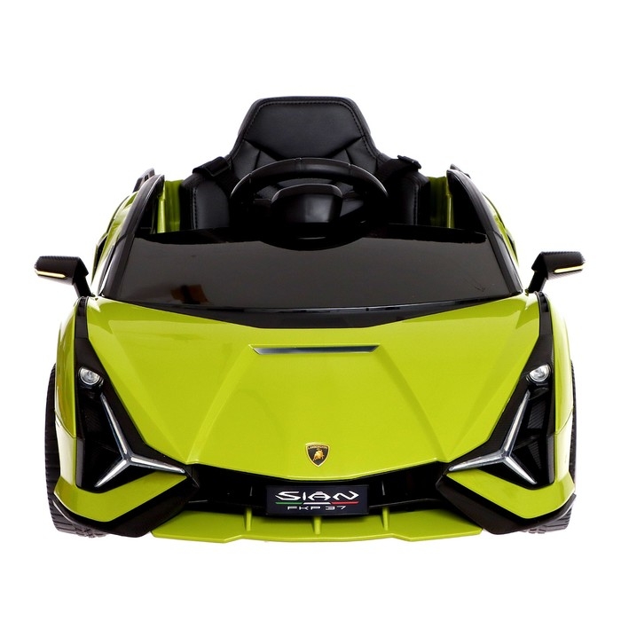 Электромобиль Lamborghini SIAN, EVA колёса, кожаное сидение, цвет зелёный Электромобиль Lamborghini SIAN, EVA колёса, кожаное сидение, цвет зелёный