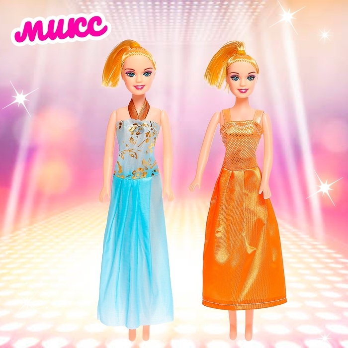 Кукла-модель «Модница» в платье, МИКС