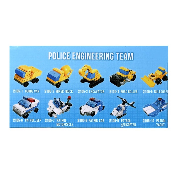 Конструктор «Транспорт», 10 видов, МИКС