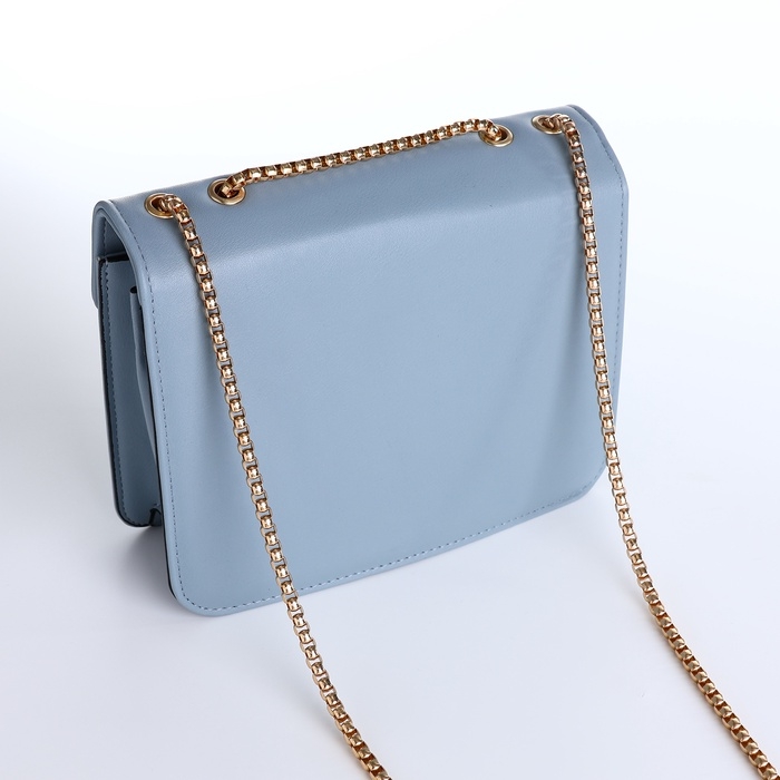 Сумка женская на магните, маленький размер, цвет голубой Сумка женская на магните, маленький размер, цвет голубой