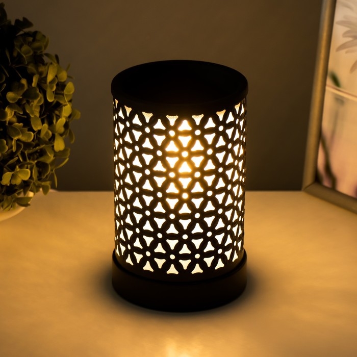 Аромасветильник Аромасветильник "Анди" Е14 25Вт чёрный 11х11х17 см RISALUX