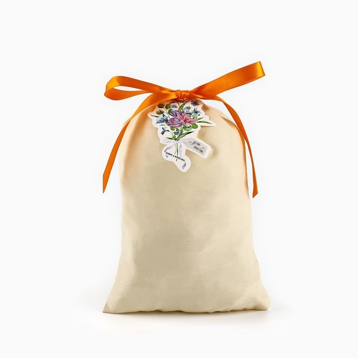 Мешок из хлопка «С любовью для тебя», цветы, 16 х 24 см Мешок из хлопка «С любовью для тебя», цветы, 16 х 24 см