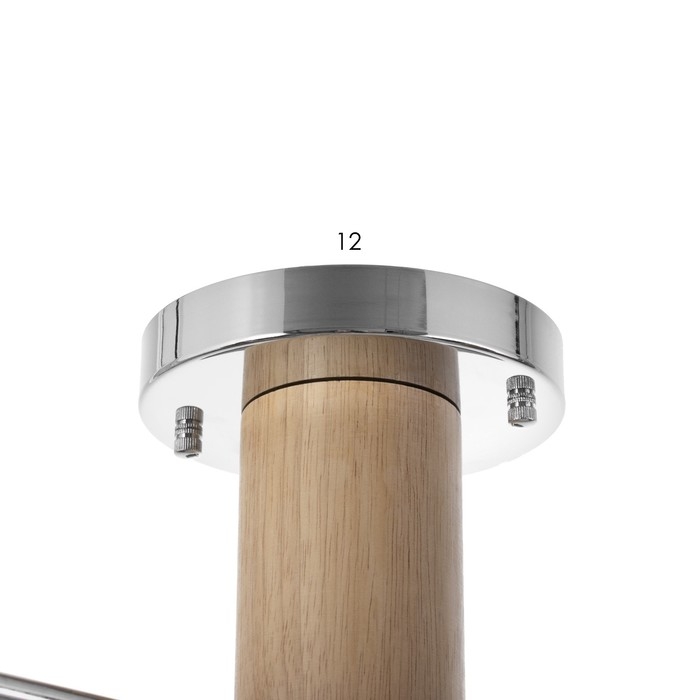 Люстра Люстра "Джулия" 3хLED 72Вт 3000-6000К черно-хромовый 62х62х22 см