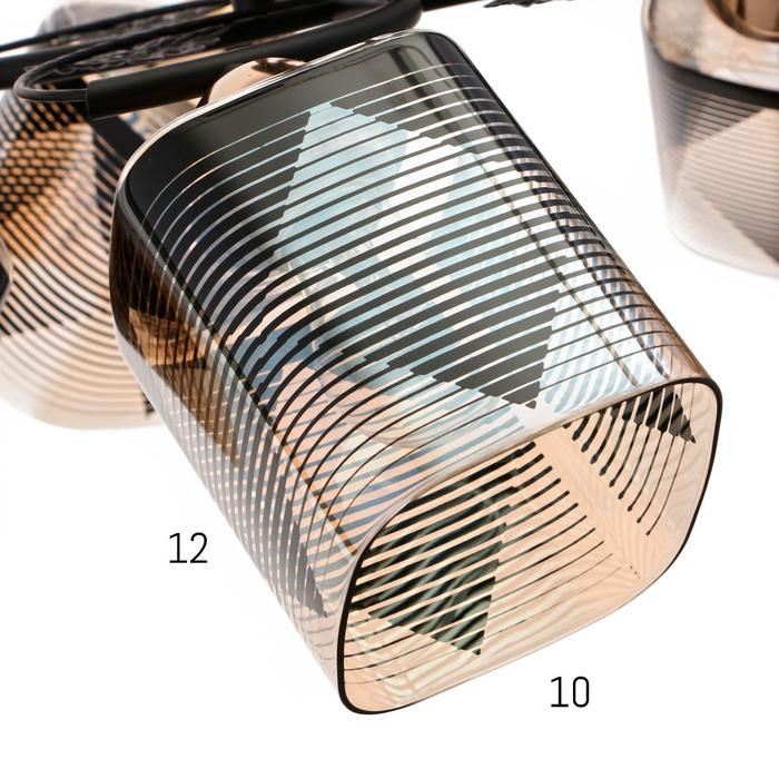 Люстра 10101/5 5х60Вт Е27, черный/янтарный, 56х56х28 см Люстра 10101/5 5х60Вт Е27, черный/янтарный, 56х56х28 см