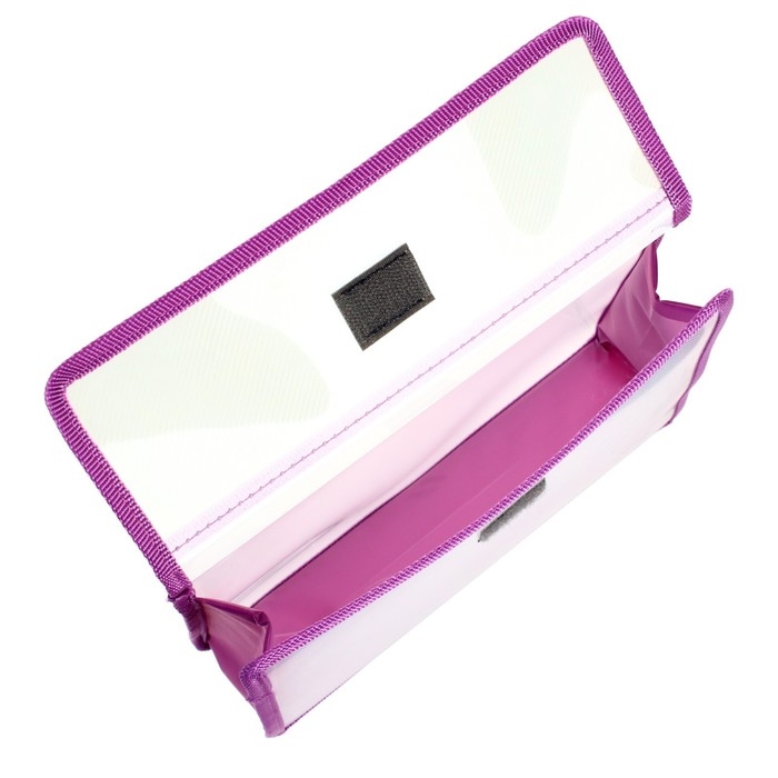 Папка для тетрадей А5 (230 х 190 х 50 мм), с клапаном на липучке, пластик/текстиль, Calligrata, Папка для тетрадей А5 (230 х 190 х 50 мм), с клапаном на липучке, пластик/текстиль, Calligrata, "Единорог"