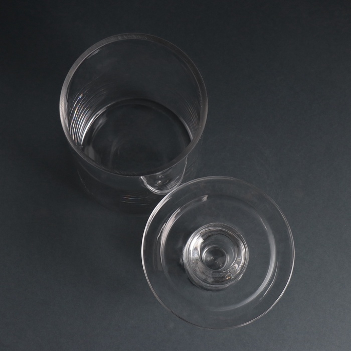 Подсвечник стекло на 1 свечу  Подсвечник стекло на 1 свечу "Цилиндр широкий" прозрачный d=2 см и d=8 см 11х11х16 см