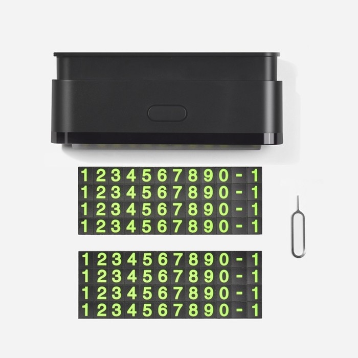 Автовизитка Hoco CPH19, скрытая, чёрная Автовизитка Hoco CPH19, скрытая, чёрная