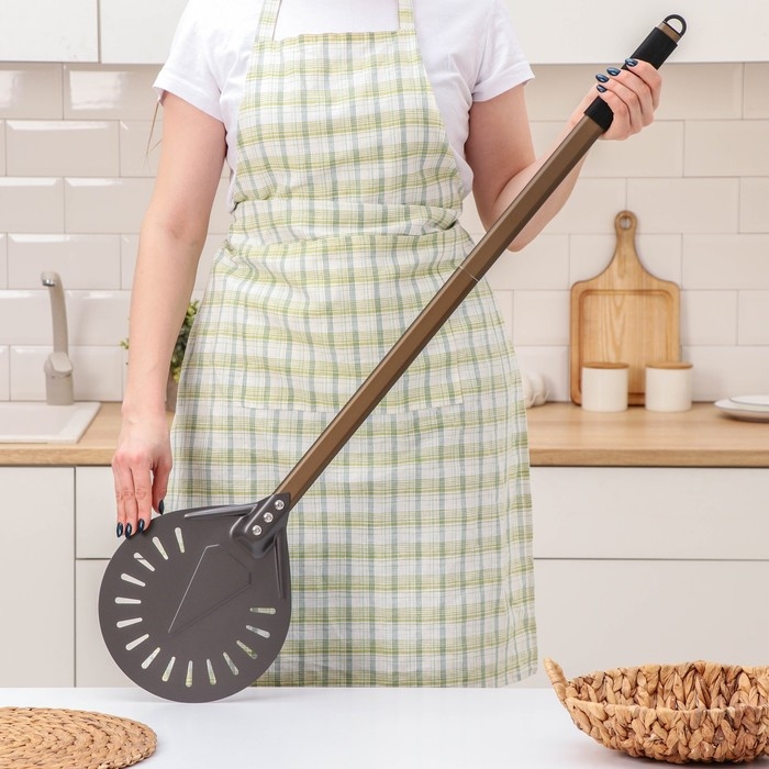 Лопатка перфорированная Delicate, 103×23 см, с разборной ручкой, цвет коричневый Лопатка перфорированная Delicate, 103×23 см, с разборной ручкой, цвет коричневый