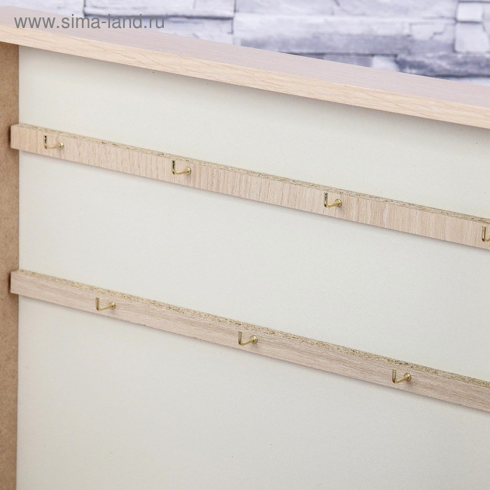 Ключница Ключница "Яхта у причала" молочный дуб 26х31 см