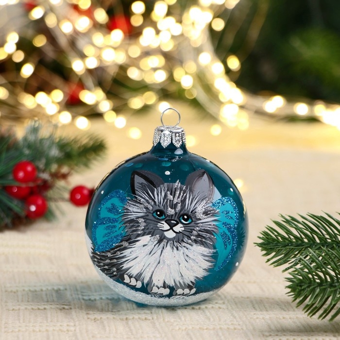 Ёлочный шар d-8 см Ёлочный шар d-8 см "Дося"