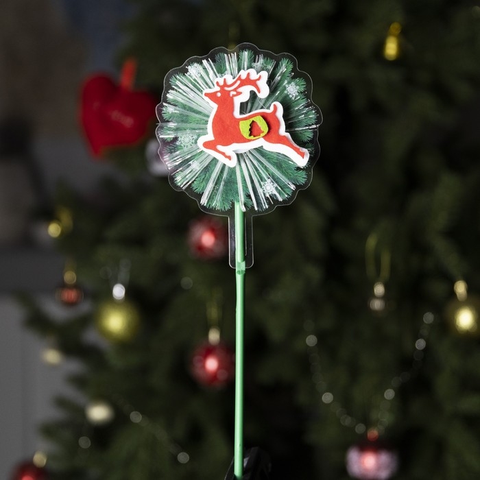 Светодиодная игрушка на палочке «Олень» 10 × 28 × 3 см, батарейки LR44х3 (в комплекте), свечение тёплое белое Светодиодная игрушка на палочке «Олень» 10 × 28 × 3 см, батарейки LR44х3 (в комплекте), свечение тёплое белое