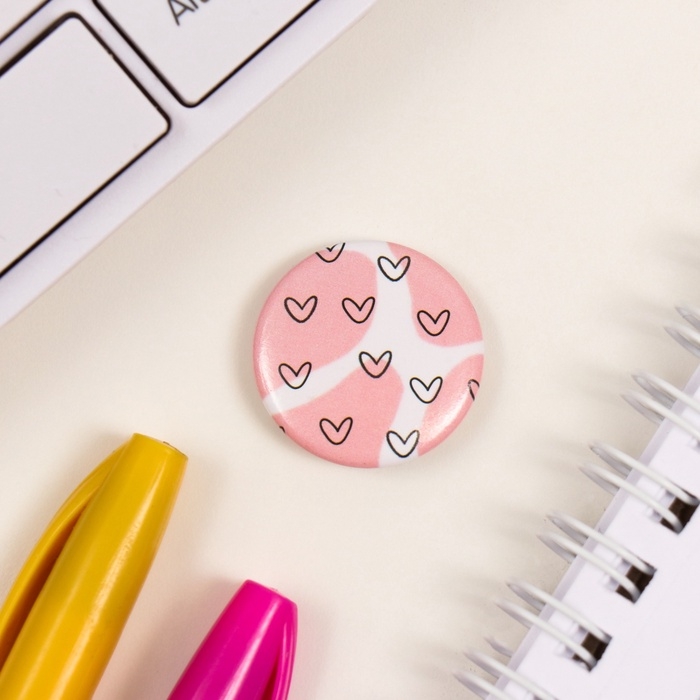 Значки закатные набор 3 шт d=25 мм Значки закатные набор 3 шт d=25 мм "Мимимишность" 7х7 см