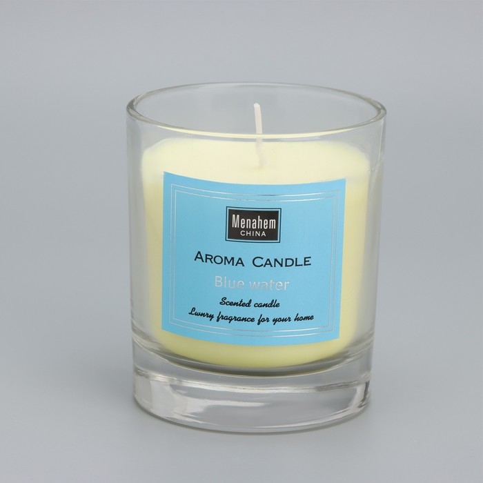 Свеча ароматическая  Свеча ароматическая "Aroma Candle", черный каштан Бунге, 8х9 см