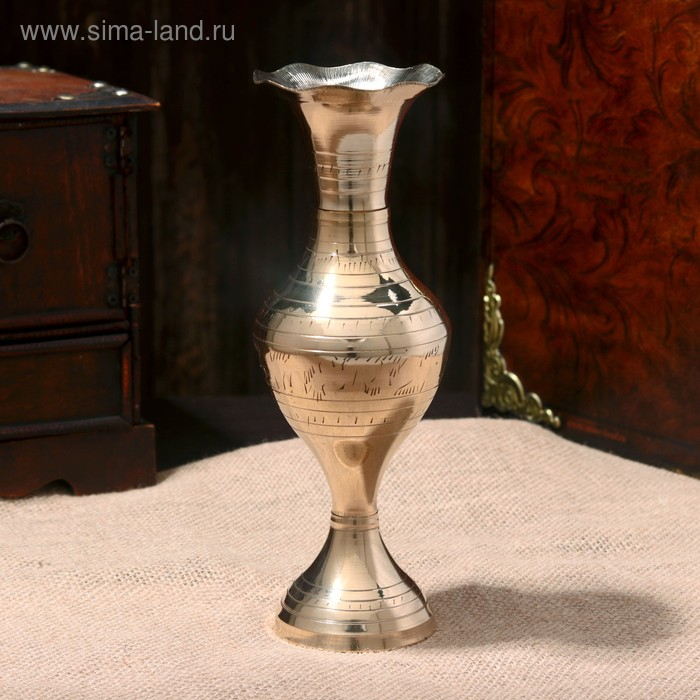 Ваза  Ваза "Айола" латунь 8х8х23 см