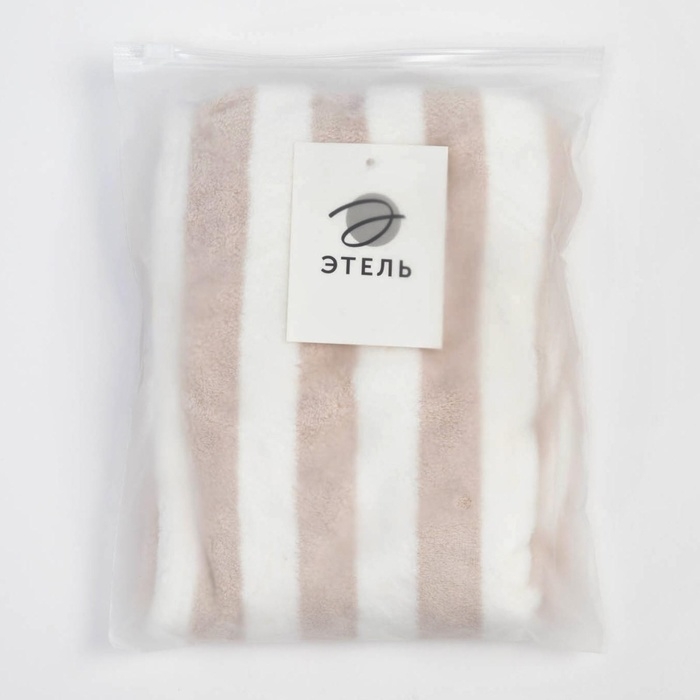 Чалма для сушки волос Этель «Полоски», цв.фиолетовый, 65*25 см, 100% п/э Чалма для сушки волос Этель «Полоски», цв.фиолетовый, 65*25 см, 100% п/э