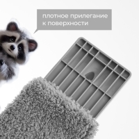 Щётка для окон с гибким механизмом Raccoon, поворот насадки 180°, телескопический черенок, длина 131 см, насадка из микрофибры 31×6,5 см