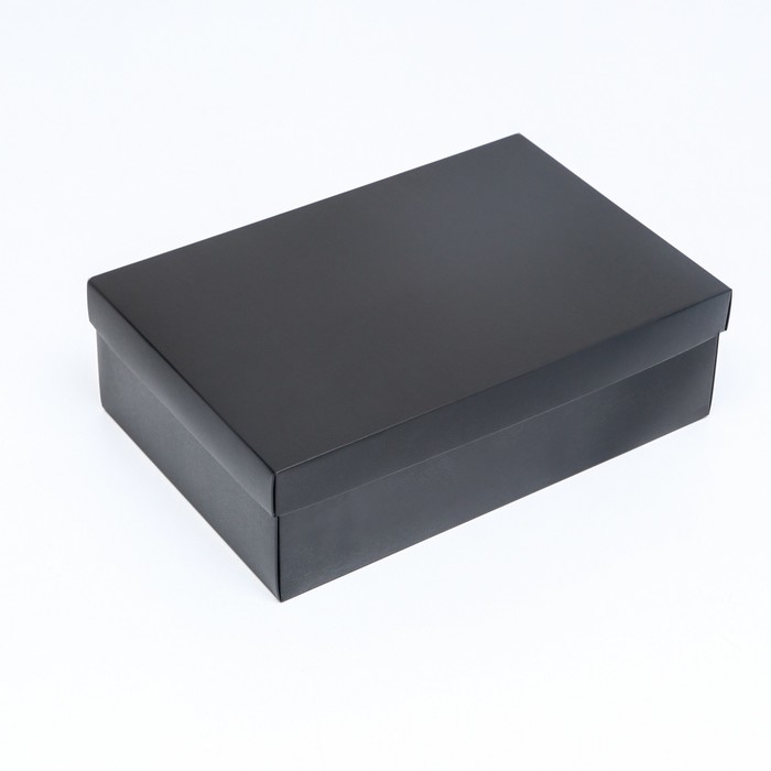 Коробка подарочная складная, упаковка, «Черная», 30 х 20 х 9 см