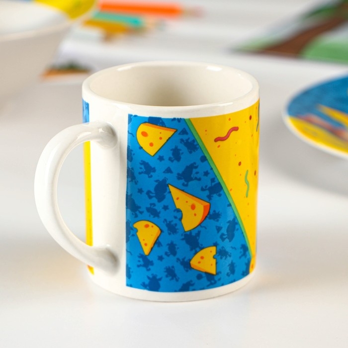 Набор детской посуды «Буба»: 3 предмета: кружка 240 мл, салатник d=18 см, тарелка d=19 см Набор детской посуды «Буба»: 3 предмета: кружка 240 мл, салатник d=18 см, тарелка d=19 см