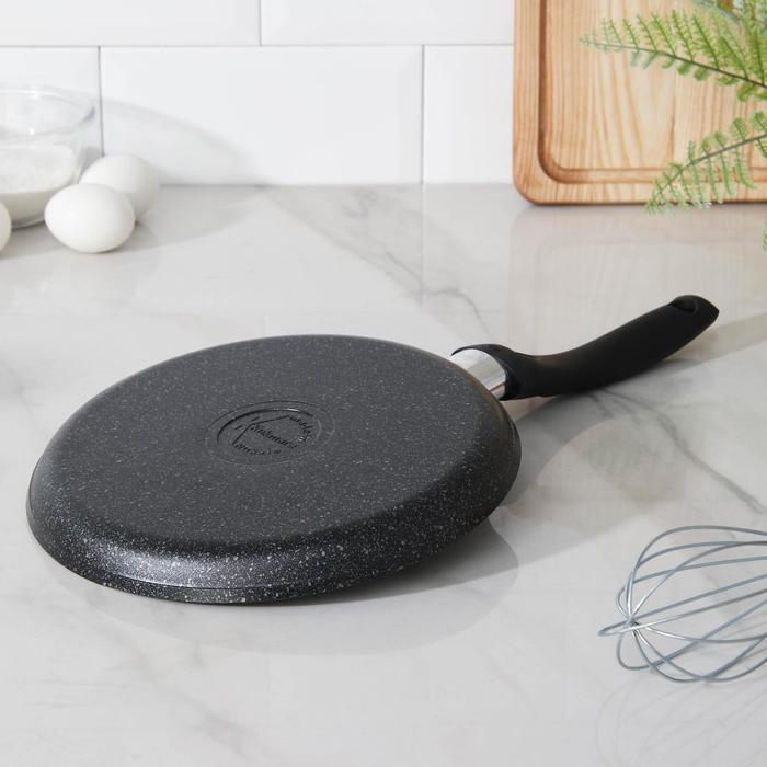 Сковорода блинная Granit ultra, d=22 см, пластиковая ручка, антипригарное покрытие, цвет чёрный Сковорода блинная Granit ultra, d=22 см, пластиковая ручка, антипригарное покрытие, цвет чёрный