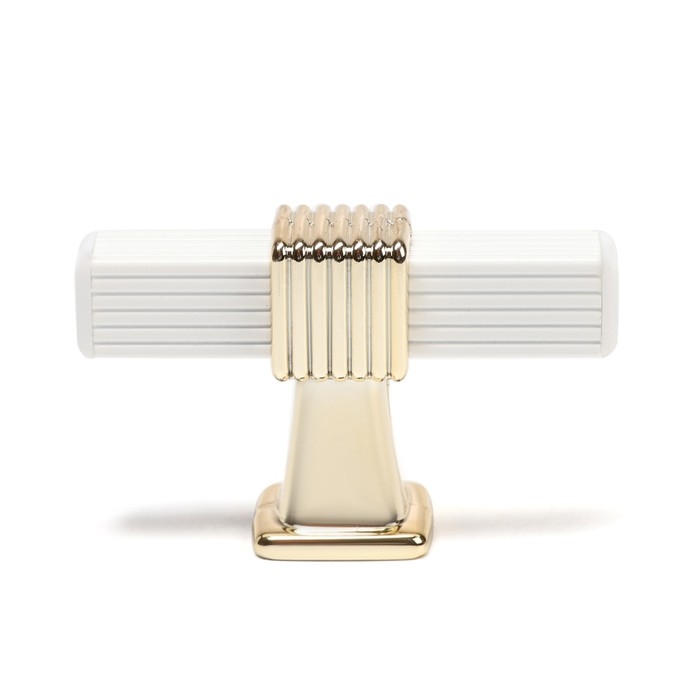 Ручка кнопка CAPPIO PK117, цвет белый/золото Ручка кнопка CAPPIO PK117, цвет белый/золото