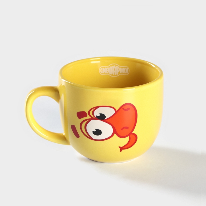 Кружка керамическая «Смешарики», 270 мл, цвет жёлтый Кружка керамическая «Смешарики», 270 мл, цвет жёлтый