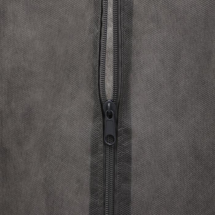 Чехол для одежды зимний, 140×60×10 см, спанбонд, цвет серый Чехол для одежды зимний, 140×60×10 см, спанбонд, цвет серый