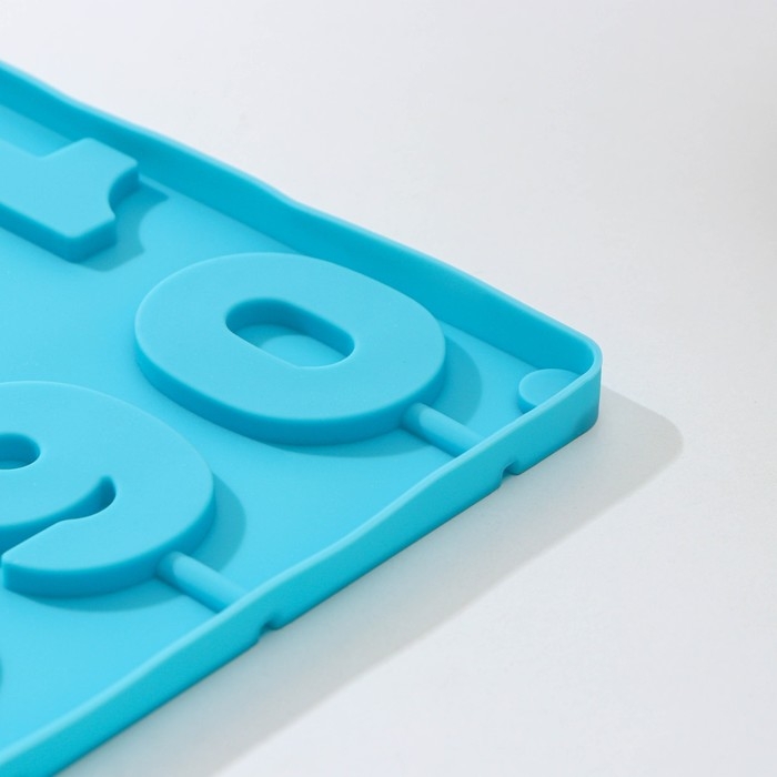 Форма для леденцов Доляна «Арифметика», силикон, 29×17 см, 10 ячеек (5×4 см), с палочками, цвет МИКС Форма для леденцов Доляна «Арифметика», силикон, 29×17 см, 10 ячеек (5×4 см), с палочками, цвет МИКС