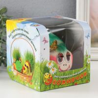 Растущий подарок травка Экоживчик "Черепаха" в подарочной упаковке МИКС