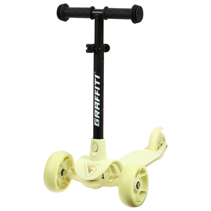 Самокат детский GRAFFITI Baby 24, колёса PU 120/10 мм, цвет жёлтый Самокат детский GRAFFITI Baby 24, колёса PU 120/10 мм, цвет жёлтый