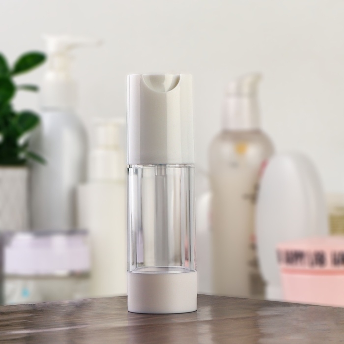 Бутылочка для хранения, с дозатором, 30 мл, цвет белый/прозрачный Бутылочка для хранения, с дозатором, 30 мл, цвет белый/прозрачный