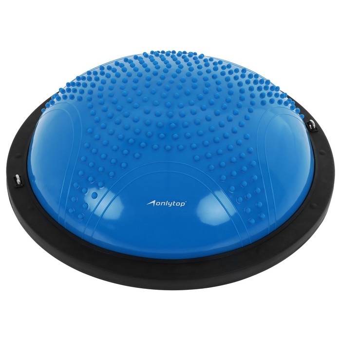 Полусфера BOSU гимнастическая ONLYTOP, массажная, с насосом, 55х25 см, цвет синий Полусфера BOSU гимнастическая ONLYTOP, массажная, с насосом, 55х25 см, цвет синий