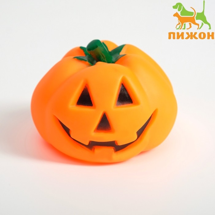 Игрушка пищащая Игрушка пищащая "Тыква" для собак, 9 x 7 см