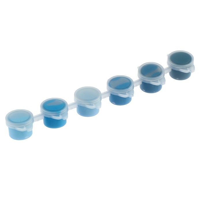 Набор акриловых красок «Глубина океана», 6 цветов Набор акриловых красок «Глубина океана», 6 цветов