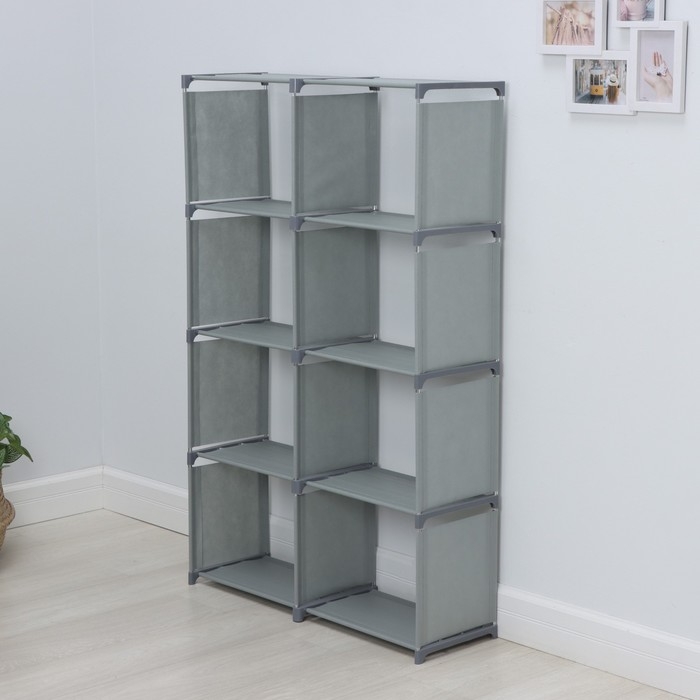 Стеллаж для хранения многофункциональный LaDо́m, 85×26×125 см, цвет серый Стеллаж для хранения многофункциональный LaDо́m, 85×26×125 см, цвет серый