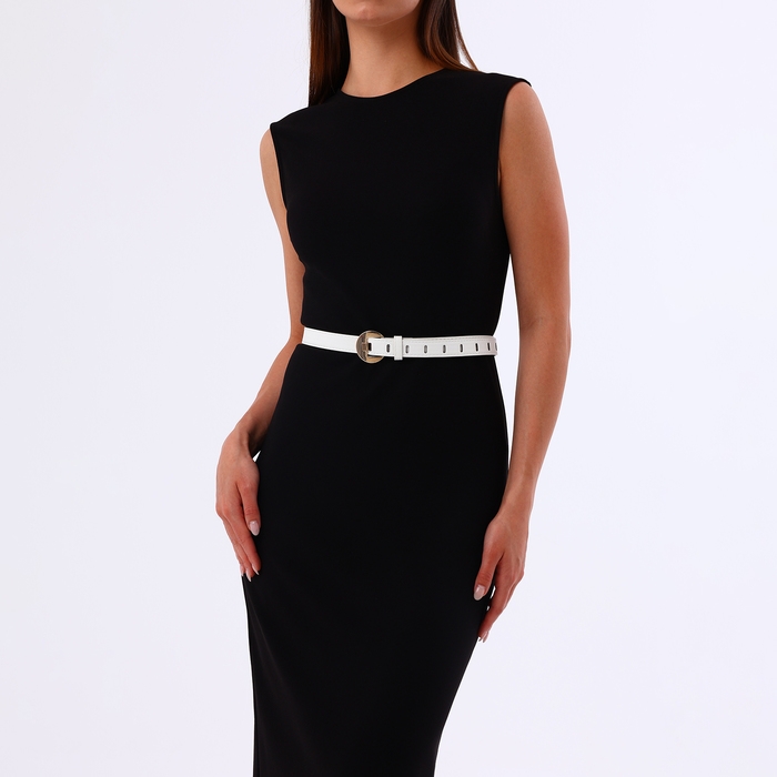 Ремень женский, ширина 2,5 см, пряжка металл, цвет белый Ремень женский, ширина 2,5 см, пряжка металл, цвет белый