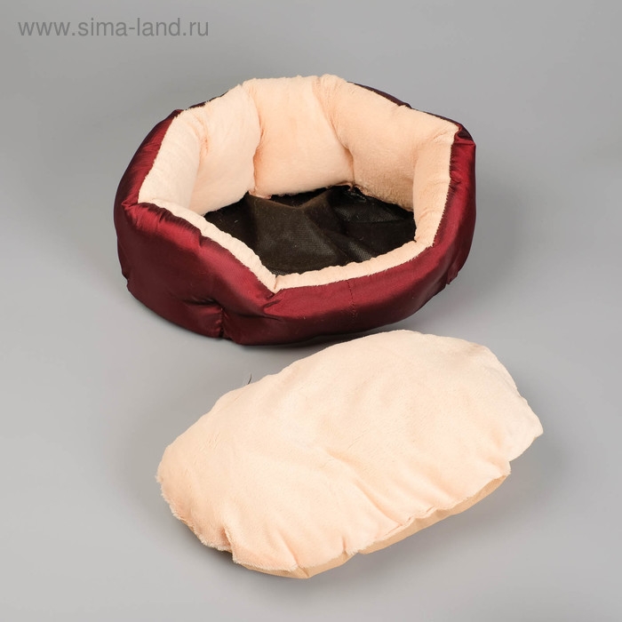 Лежанка для животных  Лежанка для животных "Комфорт" 38 х 25 х 14 см, тафта, микс цветов