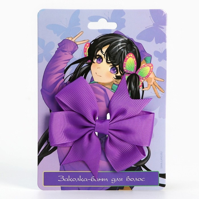 Заколка для волос с бантом аниме «Милая», 2 х 8 х 8 см Заколка для волос с бантом аниме «Милая», 2 х 8 х 8 см