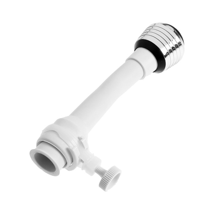 Аэратор ZEIN, 2 режима, белый гибкий шланг на хомуте, универсальный Аэратор ZEIN, 2 режима, белый гибкий шланг на хомуте, универсальный