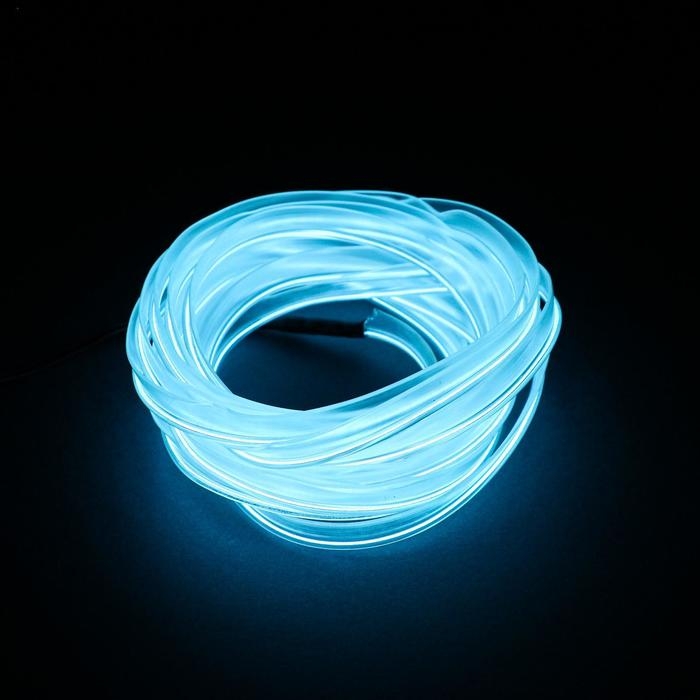Неоновая нить для подсветки салона, белая, 3 м Неоновая нить для подсветки салона, белая, 3 м