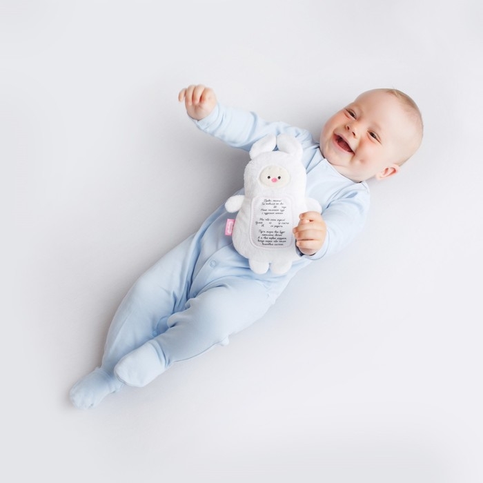 Мягкая игрушка 3 в 1 «Зайка» с метрикой, с вишнёвыми косточками, 19,5 см