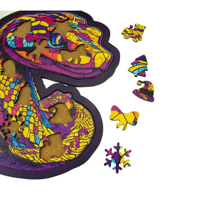 Пазл-вкладыш «Анаконда» на подложке, 52 дет. Пазл-вкладыш «Анаконда» на подложке, 52 дет.