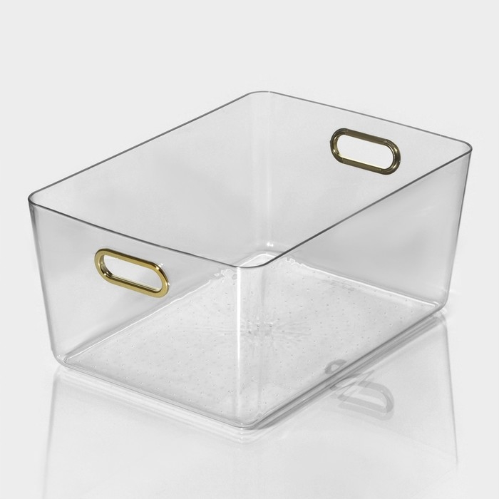 Контейнер для хранения «Нежность», 32×22×14,3 см, цвет прозрачный Контейнер для хранения «Нежность», 32×22×14,3 см, цвет прозрачный