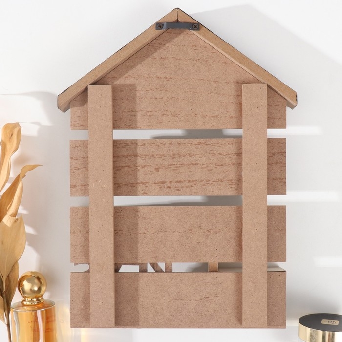 Крючки декоративные дерево с полочкой Крючки декоративные дерево с полочкой "Любовь. Дом" 22х3х30,5 см