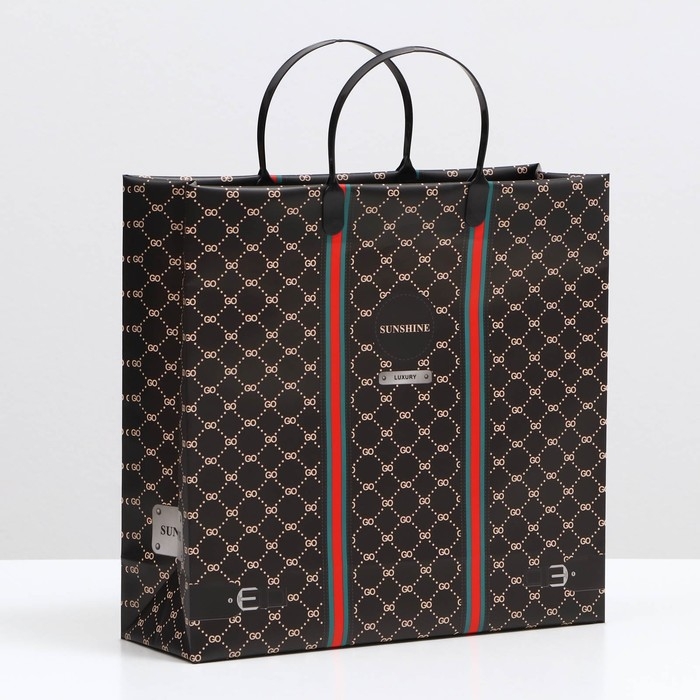 Пакет  Пакет "Гуччи", мягкий пластик, 30 x 30 см, 120 мкм