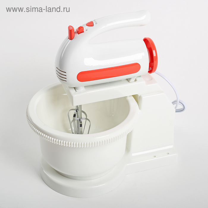 Миксер ENERGY EN-273, стационарный, 200 Вт, 1.5 л, 5 скоростей, бело-красный Миксер ENERGY EN-273, стационарный, 200 Вт, 1.5 л, 5 скоростей, бело-красный