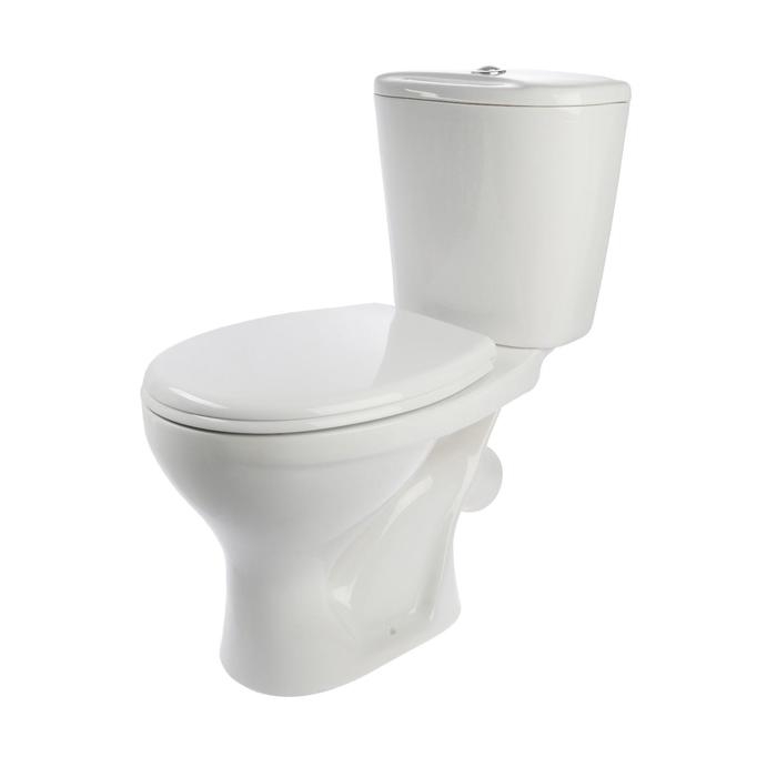 Унитаз компакт ЛЗСФ Унитаз компакт ЛЗСФ "Оптима Стандарт", нижняя подводка, сиденье, кнопка хром