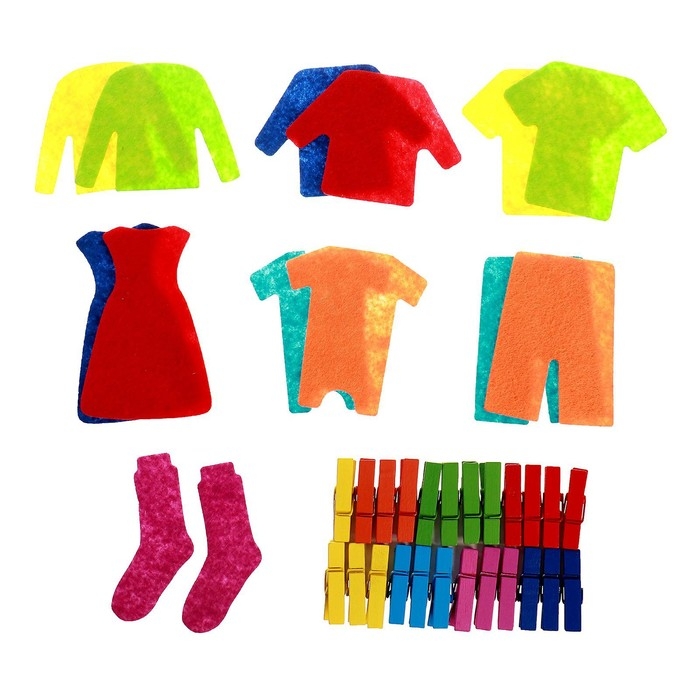 Игровой набор «Стирка» Основание, 24 прищепки, 4 предметов одежды, 22 × 13 × 40 см Игровой набор «Стирка» Основание, 24 прищепки, 4 предметов одежды, 22 × 13 × 40 см