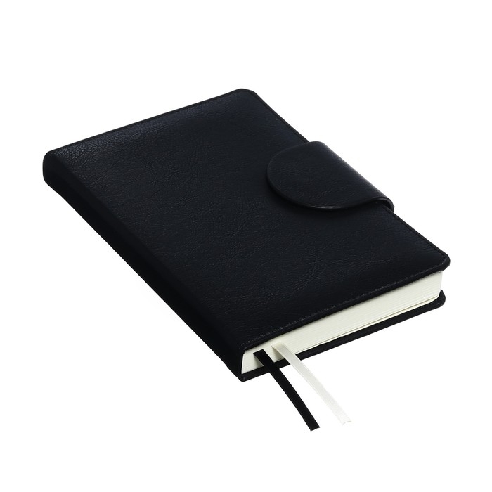 Ежедневник датированный 2024 A5 176 листов, deVENTE.Norwich, твёрдая обложка с поролоном из искусственной кожи, ляссе, кремовый блок 70 г/м2, чёрный Ежедневник датированный 2024 A5 176 листов, deVENTE.Norwich, твёрдая обложка с поролоном из искусственной кожи, ляссе, кремовый блок 70 г/м2, чёрный